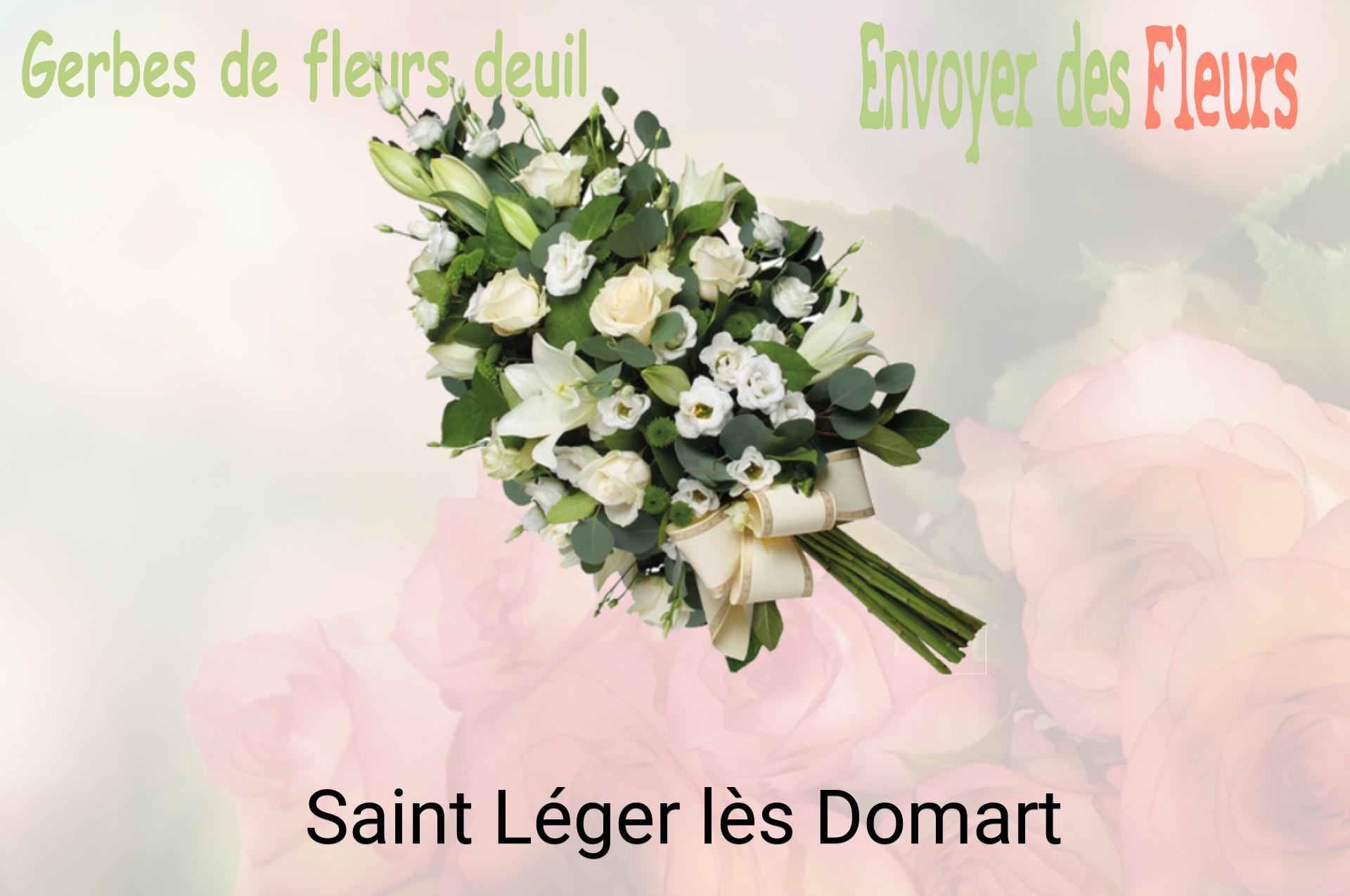 Gerbe de fleurs de deuil livrée à Saint-Léger-lès-Domart